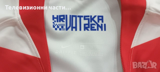 Чисто нова оригинална футболна тениска Хърватия домакински екип 2020/2021 Nike CD0695-100 размер XL, снимка 10 - Спортни дрехи, екипи - 53303680