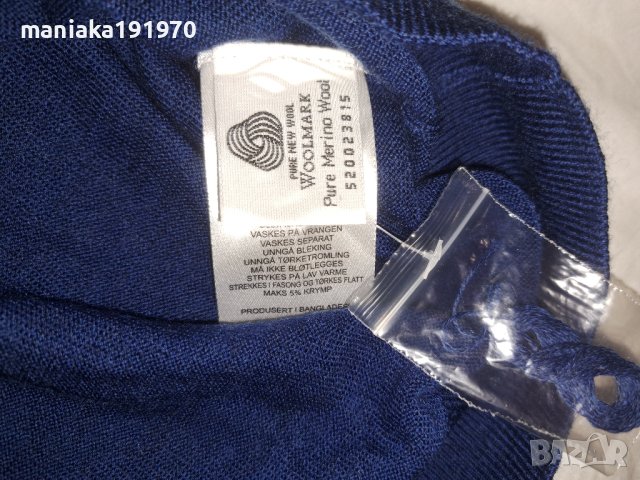 Mario Conti Berto merino V neck (XL) мъжки пуловер 100% Merino Wool , снимка 3 - Пуловери - 42544556