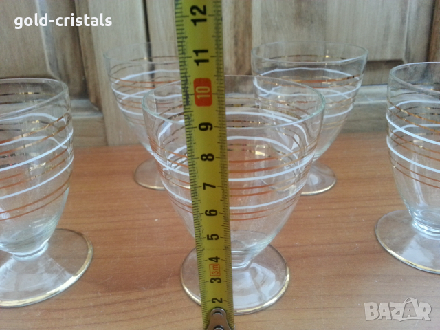 Ретро стъклени чаши , снимка 3 - Антикварни и старинни предмети - 36240965