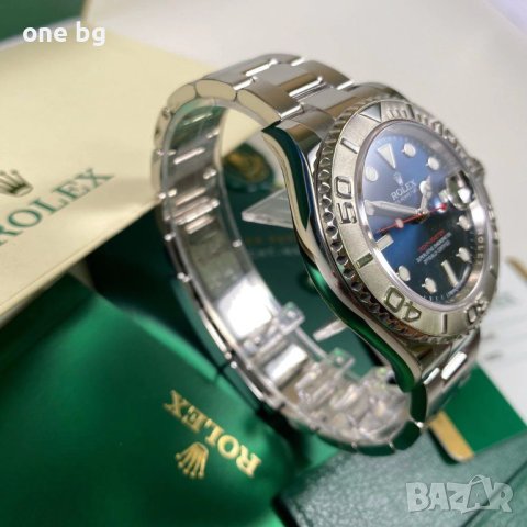 Rolex Yacht Master Silver Blue , снимка 3 - Мъжки - 41878932