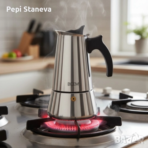  Еспресо кафеварка BEEM Classic Selection – за 4 чаши, неръждаема стомана