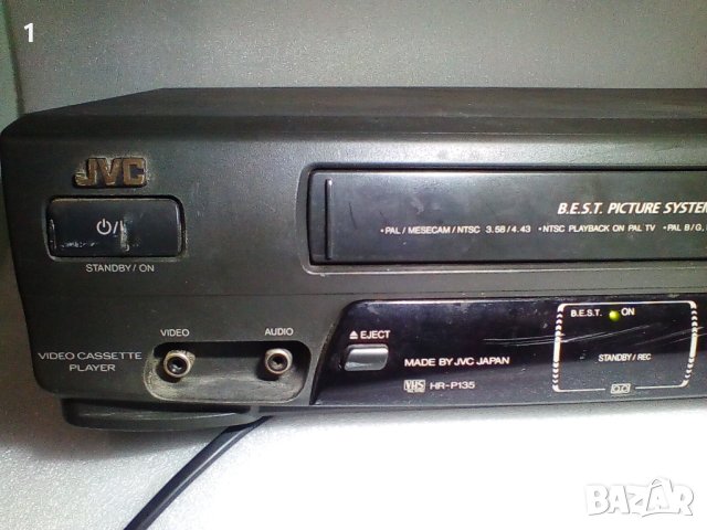 VHS видео JVC, снимка 3 - Плейъри, домашно кино, прожектори - 41416475