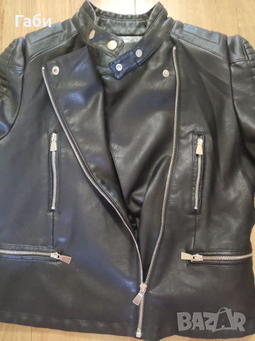 Кожено яке, снимка 5 - Якета - 51605226