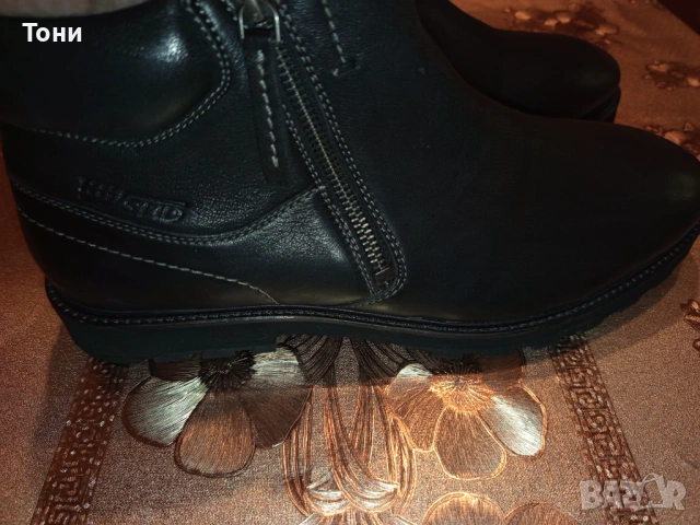 SALAMANDER Оригинал Нови Мъжки Боти Изцяло от Естествена Кожа 43, снимка 3 - Мъжки боти - 53612331