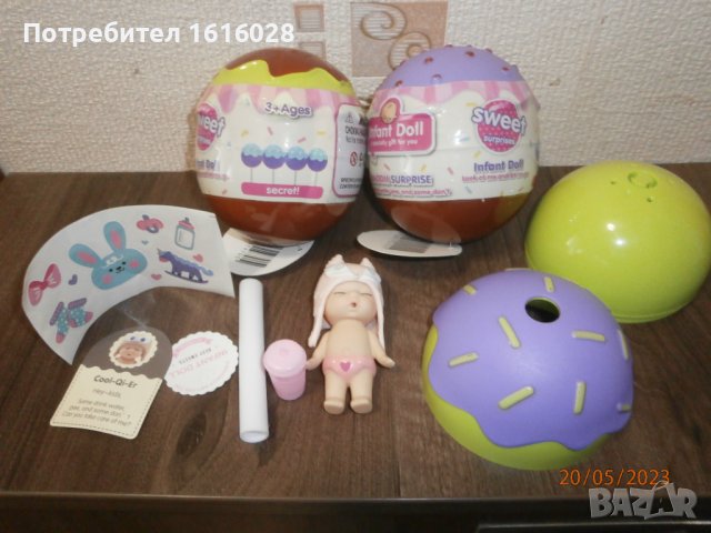 Мини бебе - изненада в ПВЦ топка - близалка., снимка 10 - Кукли - 41086145