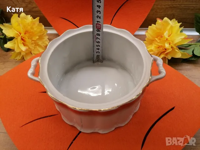  Български  Порцеланов Супник Разград, снимка 5 - Прибори за хранене, готвене и сервиране - 50362338