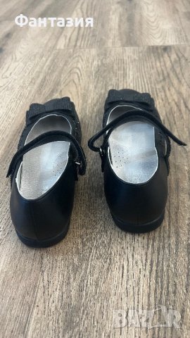 Черни детски изкуствена кожа почти нови елегантни и официални обувки, снимка 3 - Детски обувки - 42533619