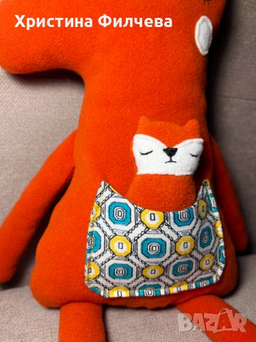 Лиска Оранжавелка с бебе , снимка 2 - Кукли - 40021782