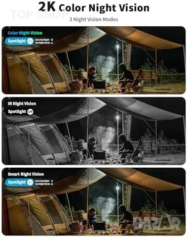 Нова 4G LTE камера за сигурност на открито, без Wi-Fi, слънчево захранване, снимка 7 - IP камери - 49443989