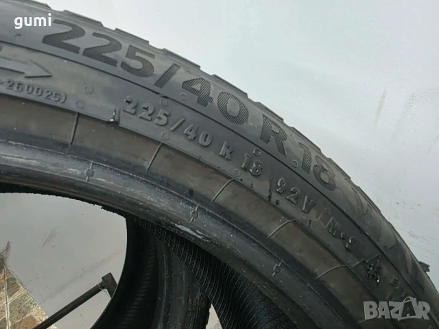 2бр зимни гуми 225/40/18 CONTINENTAL L04907 , снимка 5 - Гуми и джанти - 53473826