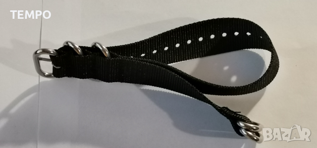 КАИШКА ZULU ЧЕРНА- 20мм + ПОДАРЪК, снимка 9 - Каишки за часовници - 44479478