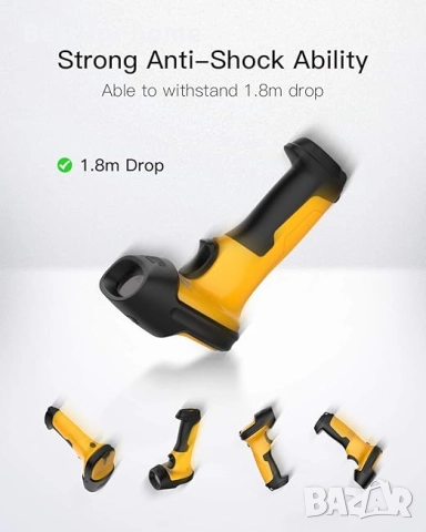 Безжичен баркод скенер Inateck, 2.4GHz, батерия 2600mAh, обхват 60m, снимка 4 - Друго търговско оборудване - 52803461