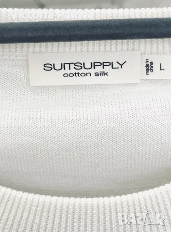 Блуза лукс SUITSUPPLY памук и коприна унисекс, снимка 4 - Блузи - 50359603