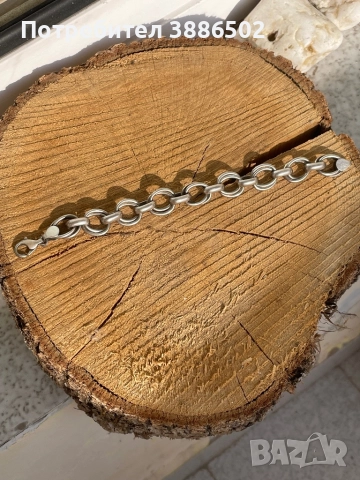 Сребърна дамска гривна