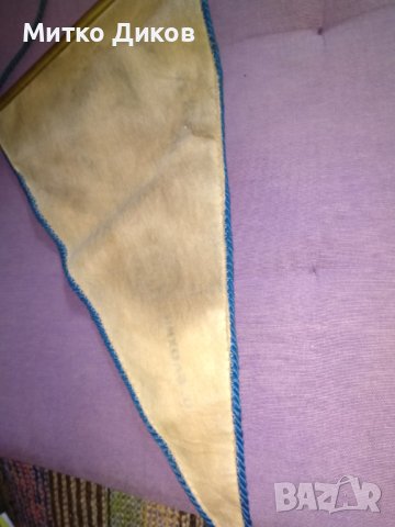 Динамо Киев винтидж флагче Олег Блохин 1986г -подпис 37х22см, снимка 9 - Футбол - 41497984