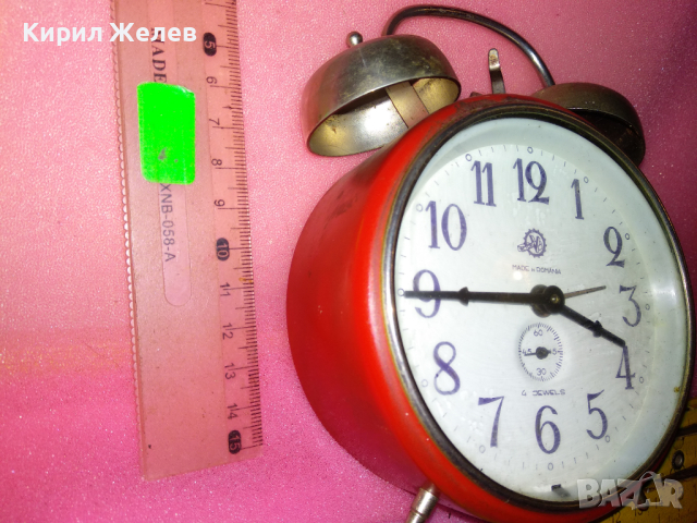 VICTORI MADE in ROMANIA Стар РЯДЪК РУМЪНСКИ КОЛЕКЦИОНЕРСКИ МЕХАНИЧЕН БУДИЛНИК 54321, снимка 12 - Антикварни и старинни предмети - 44549389