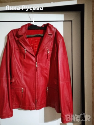 Дамско яке естествена кожа 