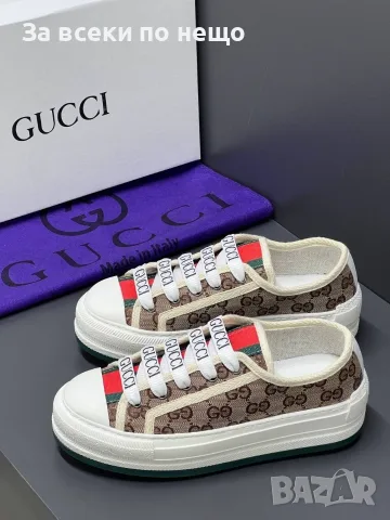 Gucci Дамски Маратонки👟Дамски Спортни Обувки Гучи👟Кецове Код E91, снимка 3 - Кецове - 55795269