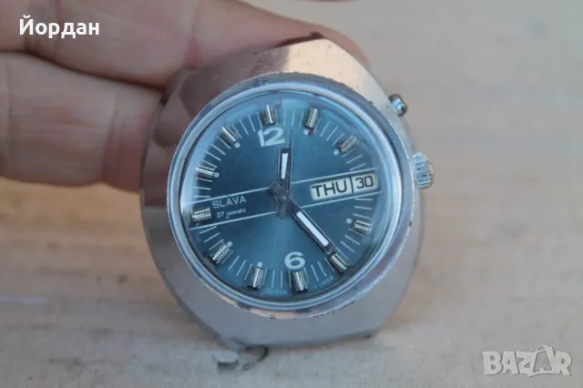 СССР мъжки часовник ''Слава'' 27 камъка, снимка 9 - Мъжки - 48942617