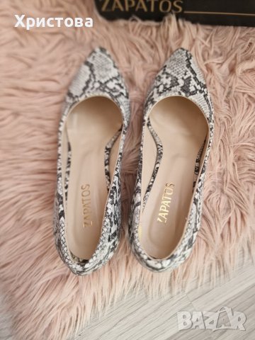 Нови! Змийски обувки с ток - 46,00лв., снимка 5 - Дамски елегантни обувки - 44342430