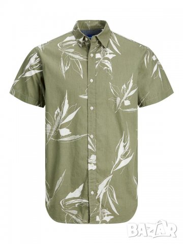 JACK & JONES Риза JORCRAYON AOP SHIRT SS LN, снимка 3 - Ризи - 40215427