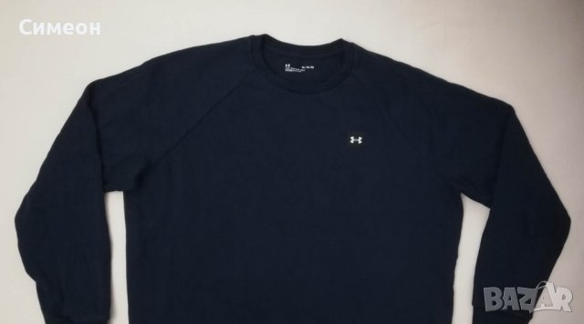 Under Armour UA Rival Fleece Sweatshirt оригинално горнище XL памук, снимка 2 - Спортни дрехи, екипи - 39131584