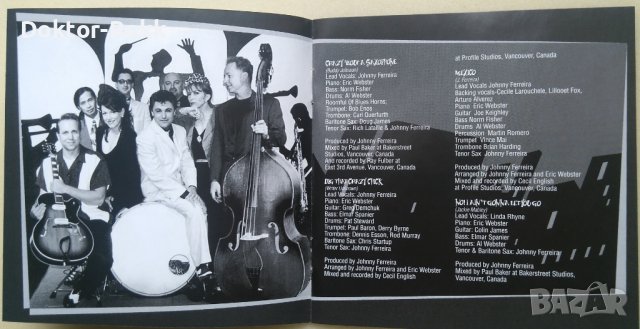 Johnny Ferreira & The Swing Machine – Wine, Women & Swing (2001) CD , снимка 4 - CD дискове - 39795530