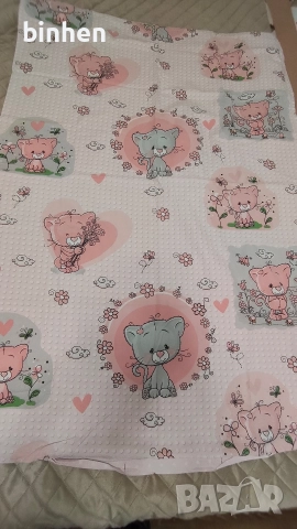 Бебешки чаршафи и олекотена завивка за бебешко креватче, снимка 7 - Спално бельо и завивки - 52584168