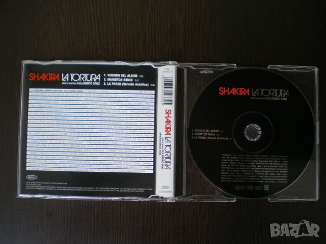 Shakira Artista Invitado Alejandro Sanz ‎– La Tortura 2005 CD, Maxi-Single, снимка 2 - CD дискове - 44718667