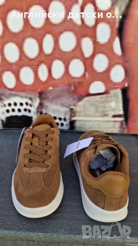 Английски детски полукецове от естествена кожа/велур-Next, снимка 7 - Детски обувки - 52814037