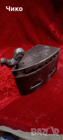 Стара чугунена ютия на въглища , снимка 8 - Антикварни и старинни предмети - 52442983