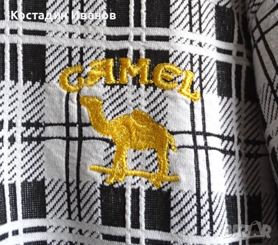 CAMEL мъжка памучна риза XXL, снимка 4 - Ризи - 53828910