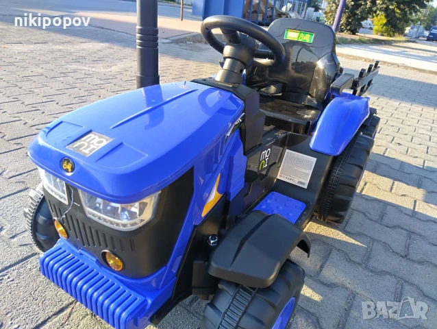 TEXAS акумулаторен трактор с ремарке RANCHER син, снимка 9 - Детски велосипеди, триколки и коли - 53569745