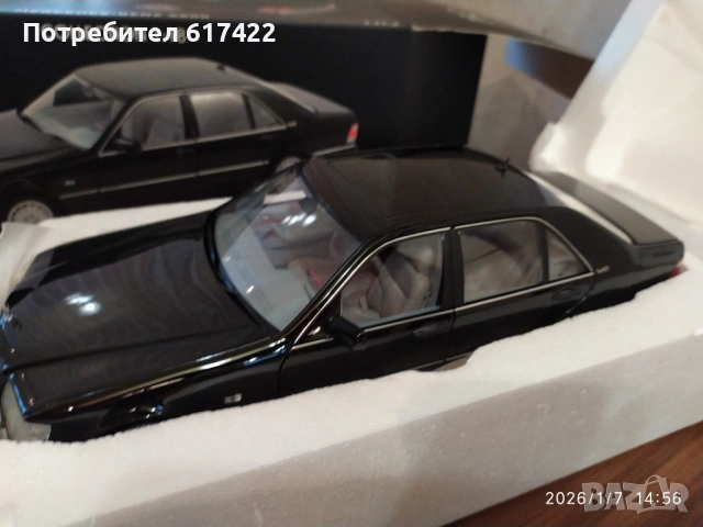 1:18 Метален модел на Mercedes Benz S 600 /1997/ W140 , Norev, снимка 2 - Колекции - 53023062