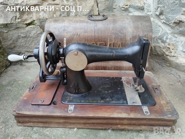 Стара Соц Немска Шевна Машина ЕКСЕЛА / НОМЕР 1631., снимка 5 - Антикварни и старинни предмети - 53687856