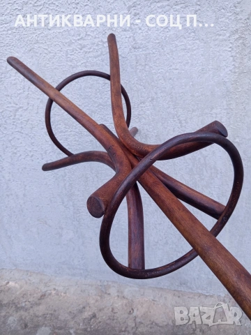 Соц Стара Виенска Закачалка Височина 2 м. НОМЕР 1179., снимка 8 - Антикварни и старинни предмети - 53830362