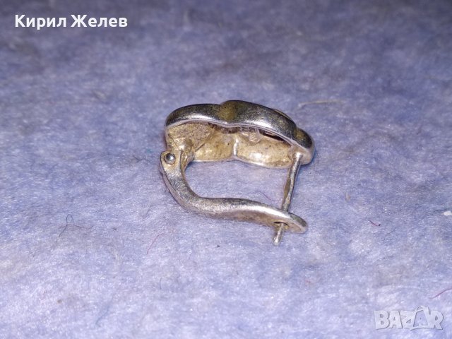 СТИЛНА ВЕНТИДЖ АРТ ОБЕЦА СРЕБРО 925 АНГЛИЯ МАЙСТОРСКА СТАРА БИЖУТЕРСКА ИЗРАБОТКА 38218, снимка 7 - Обеци - 40938765