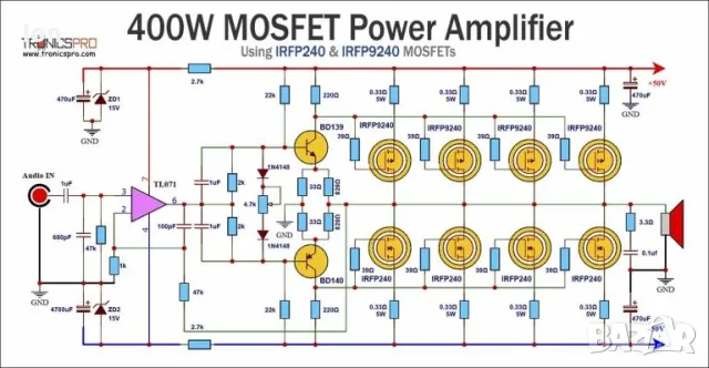 IRFP240PBF n-MOS, 200V, 20A, 150W, 0R18, TO-247, снимка 3 - Друга електроника - 49756468