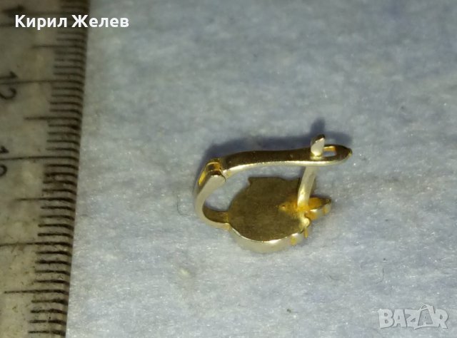 ИЗЯЩНА АНГЛИЙСКА СРЕБЪРНА ВИНТИДЖ АРТ ОБЕЦА СРЕБРО 925 с ЦВЕТЕН КЛЕТЪЧЕН ЕМАЙЛ РЪЧНА ИЗРАБОТКА 39955, снимка 12 - Обеци - 42475930