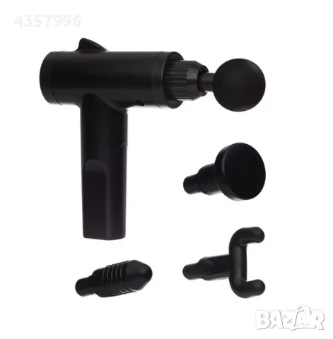 Масажор за тяло, Черен, 4 приставки , снимка 3 - Масажори - 48996745