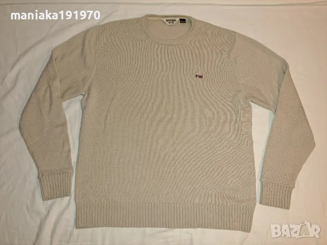 NAPAPIJRI Men's Damavand sweater (L) мъжки пуловер мерино 100% Merino Wool 