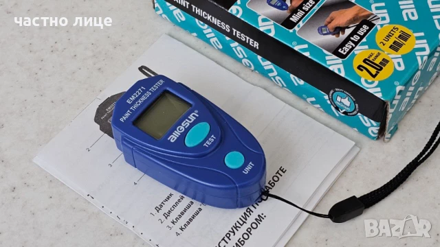 Тестер за дебелината на лаковото покритие за автомобили, снимка 5 - Друга електроника - 51242816