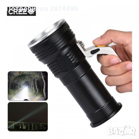 3405 Прожектор,акумулаторен,мощен,CREE XM-L T6 диод , снимка 6 - Къмпинг осветление - 35800607