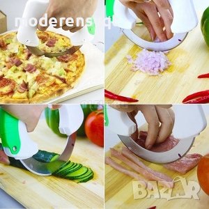 Удобен кръгъл кухненски нож, снимка 4 - Прибори за хранене, готвене и сервиране - 44297319