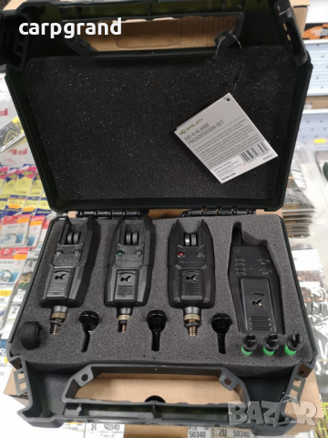 Комплект сигнализатори Korum KBI-R Bite Alarm Presentation Set, снимка 3 - Такъми - 36202669