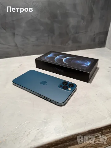 КАТО НОВ Iphone 12 Pro Pacific Blue 128 GB, снимка 2 - Apple iPhone - 56261193