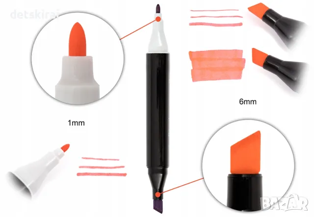 Комплект 60 Touch маркера двувърхи, снимка 4 - Рисуване и оцветяване - 47264413