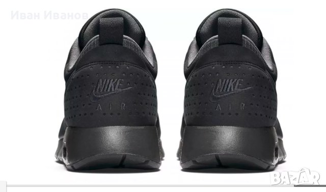 оригинални маратонки   NIKE AIR MAX TAVAS ALL BLACK  номер 46 , снимка 5 - Маратонки - 41046884