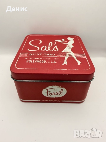 Мъжки Часовниик Fossil Blue Aluminium 100М, снимка 6 - Мъжки - 52829413