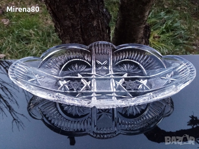 Голяма кристална гондола, снимка 3 - Чинии - 53739631